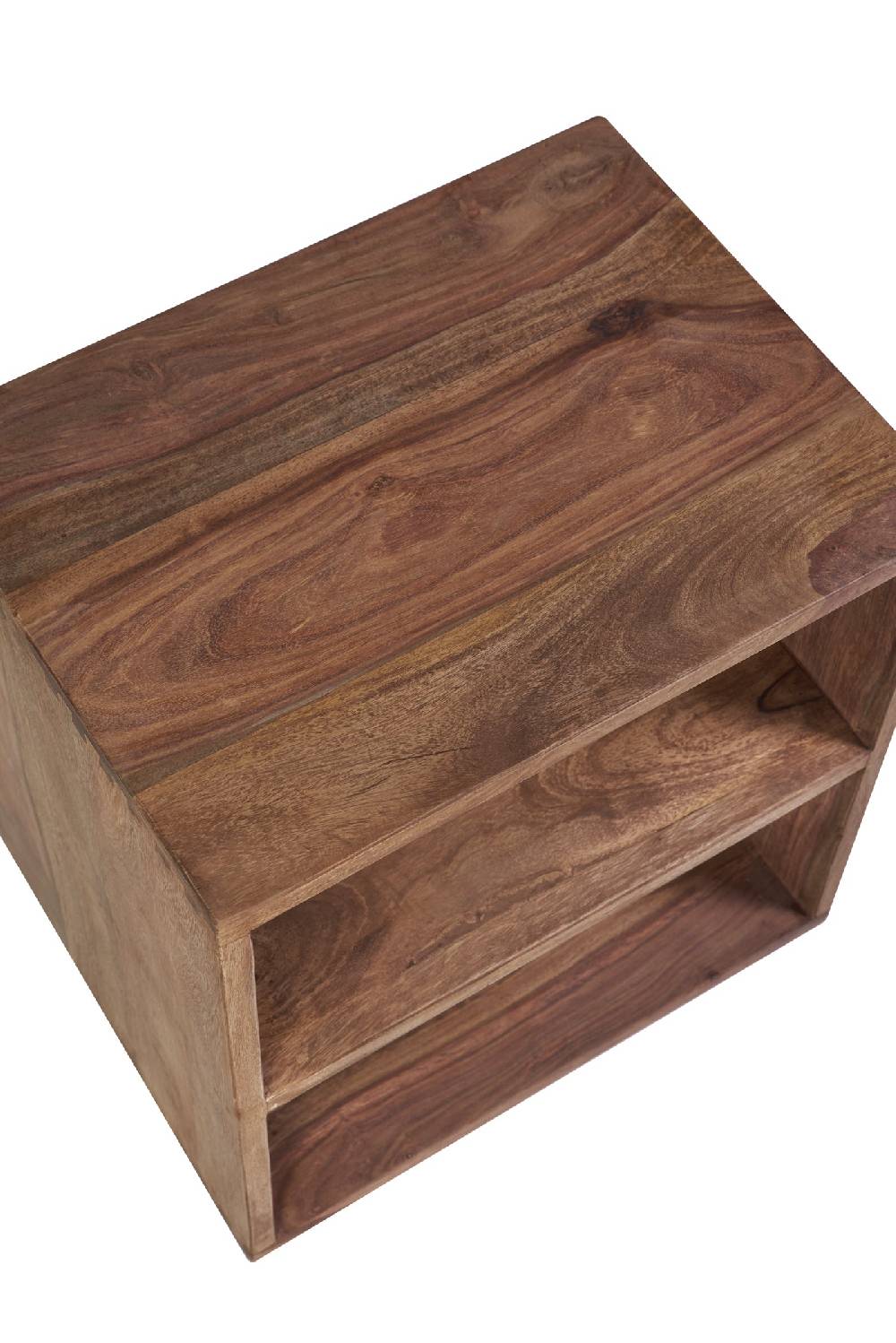 Novità Home Perth - cubo comodino con ripiano in legno naturale Super sconto