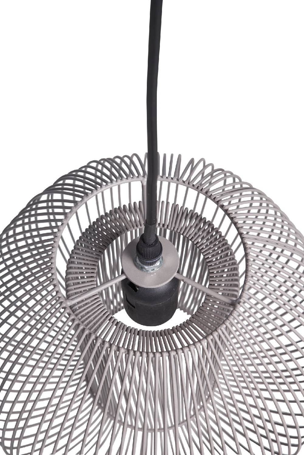 Novità Home Mors - lampadario ovale fili metallo grigio Negozi Online