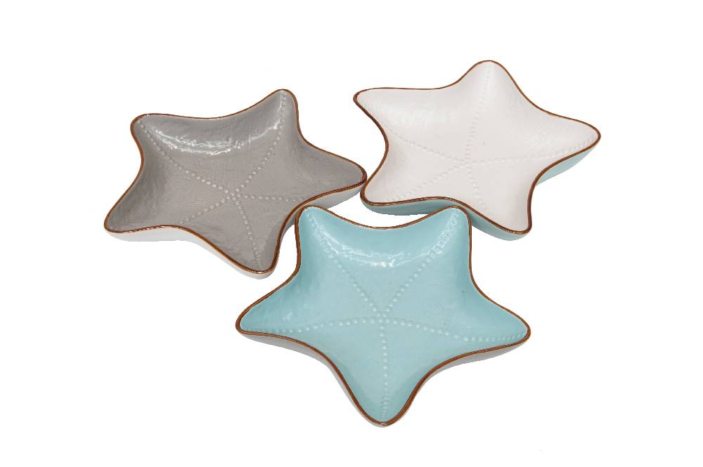 Novità Home Mediterraneo Linea Mare - Ciotola Stella - 3 Colori Assortiti Offerte