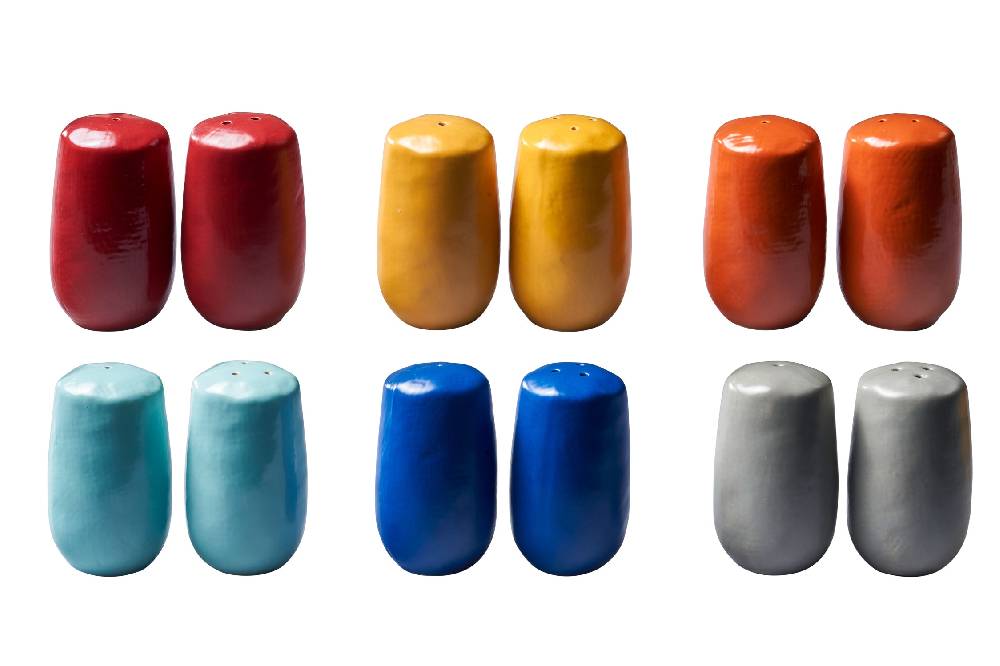 Novità Home Mediterraneo - set sale e pepe - set 1/2 - 6 colori Vendita Economica