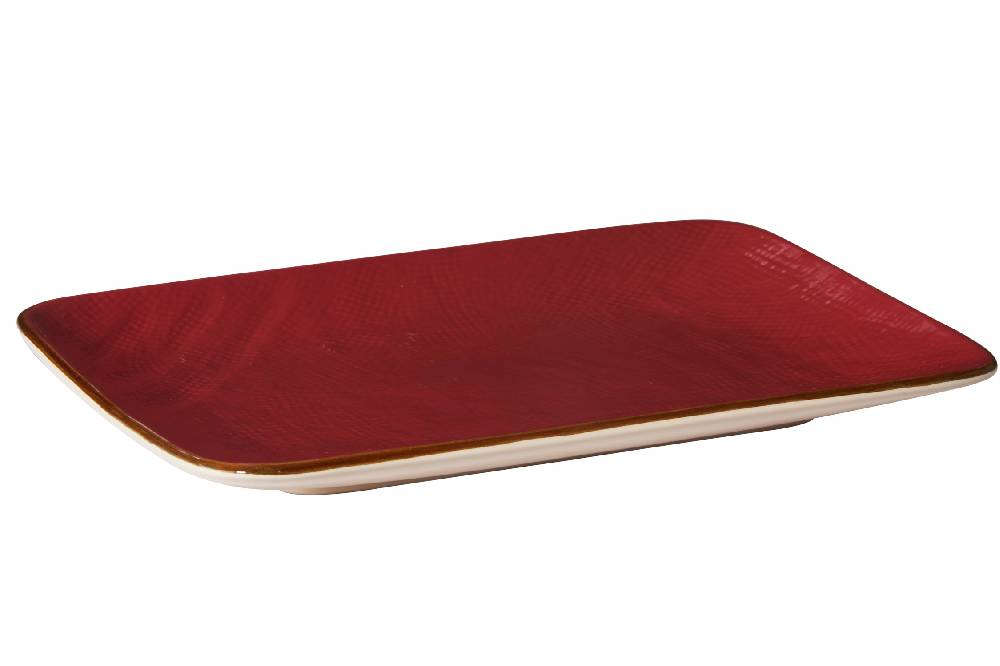 Novità Home Mediterraneo - piatto rettangolare rosso I Più Venduti