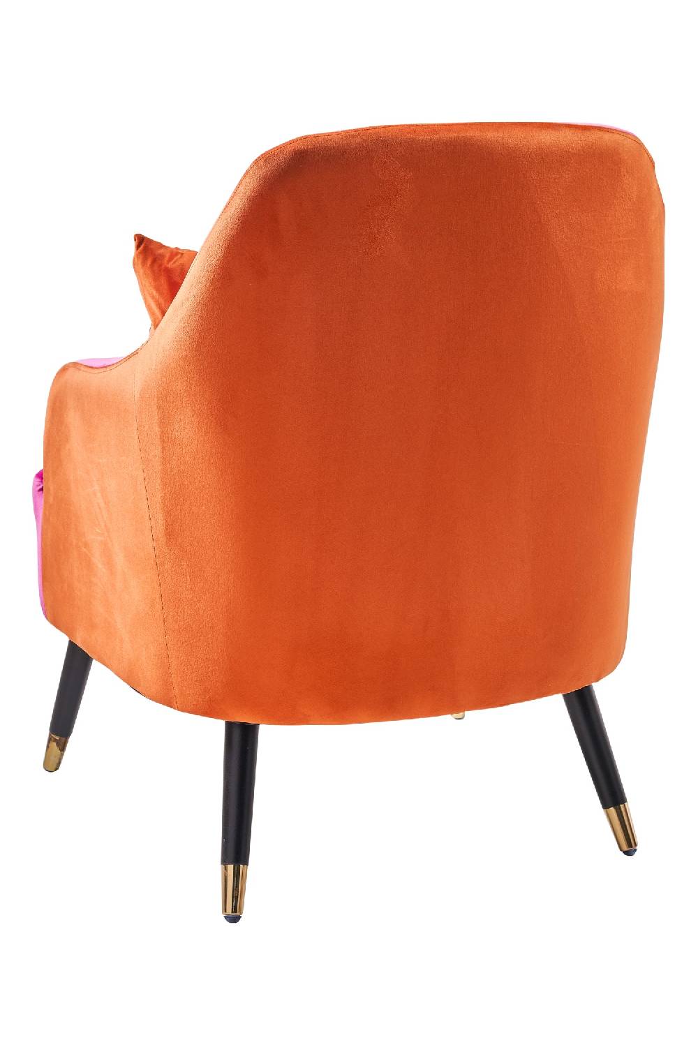 Novità Home Mariarosa - poltrona doppio colore con cuscino orange Offerta speciale