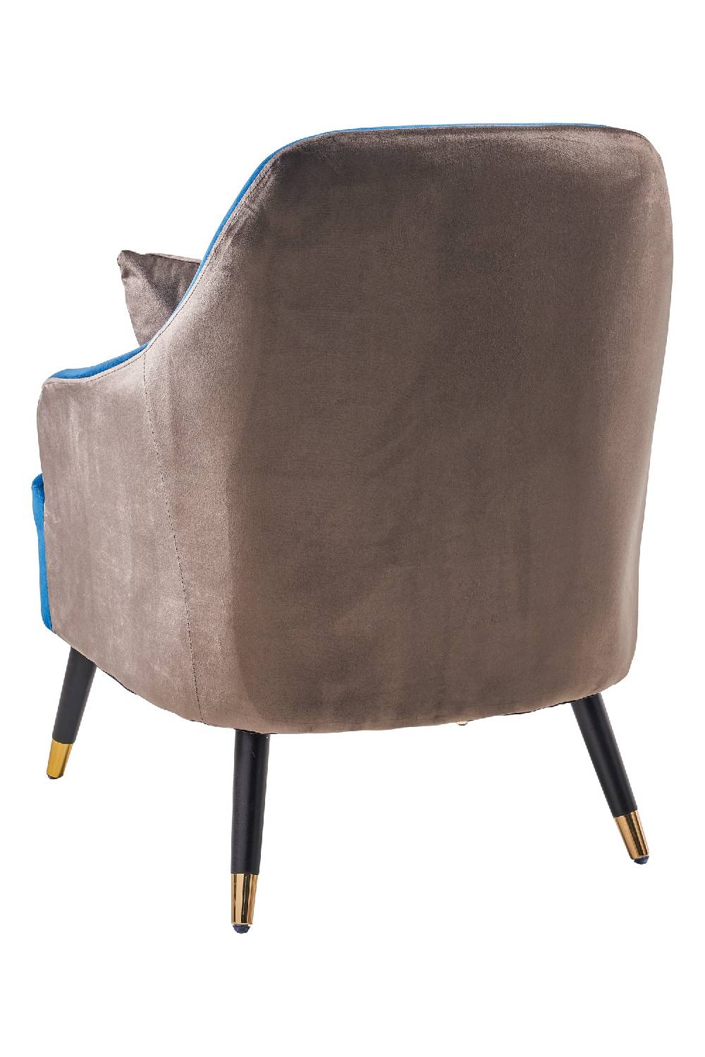 Novità Home Mariaceleste - poltrona doppio colore con cuscino grigio Comprare a buon mercato
