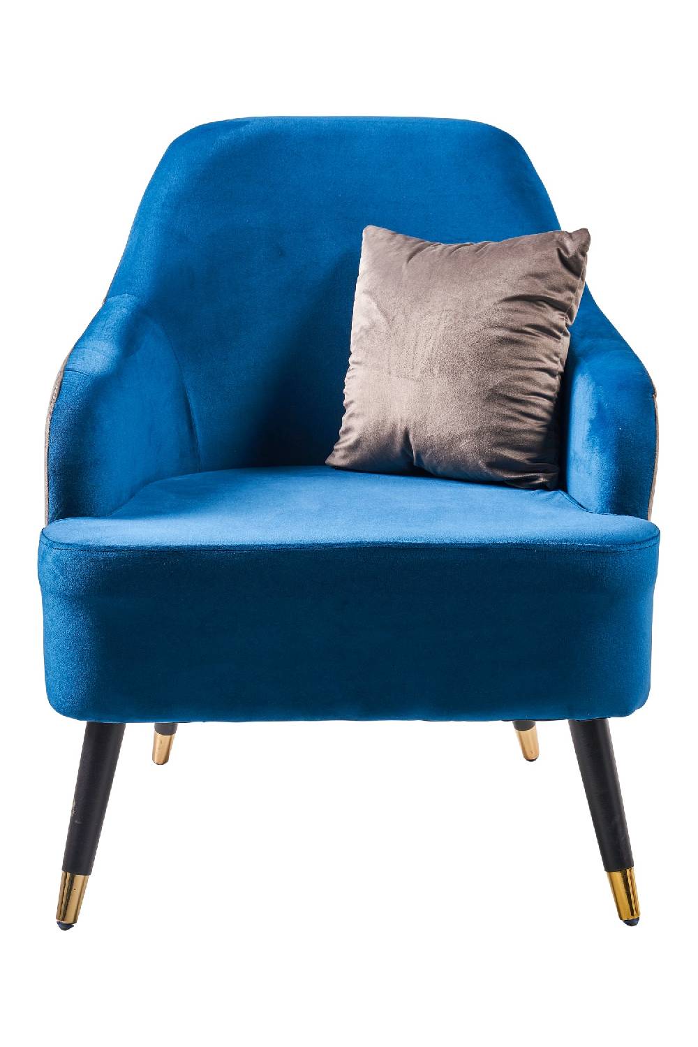 Novità Home Mariaceleste - poltrona doppio colore con cuscino grigio Comprare a buon mercato