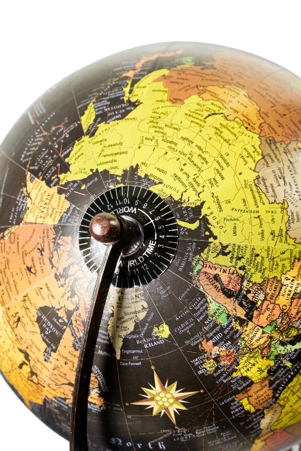 Novità Home Mappamondo - globo nero base metallo brunito Flash Sale