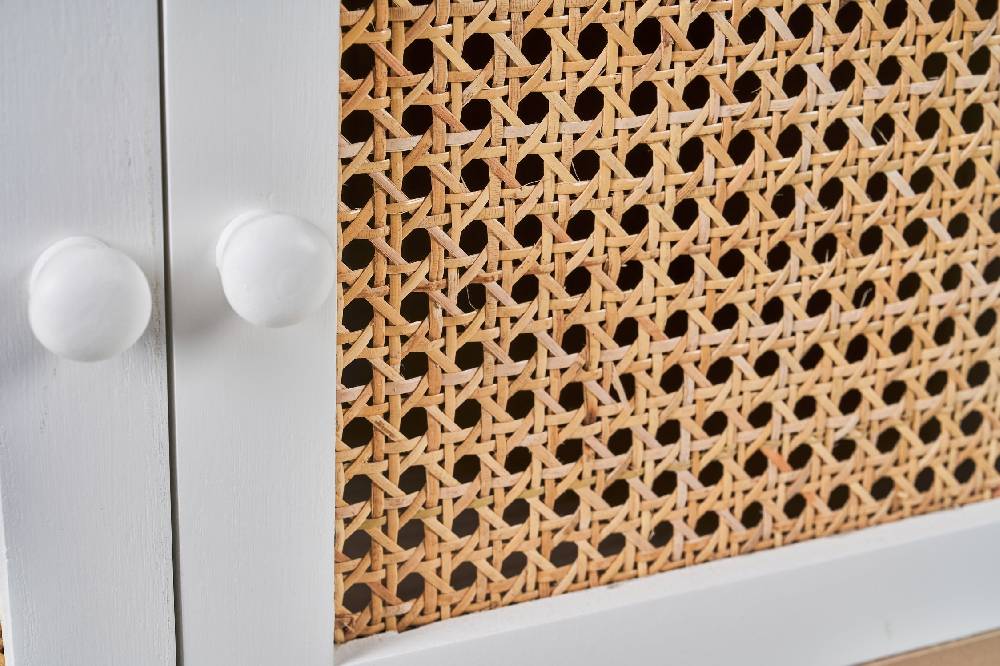 Novità Home Malibu - comodino bianco 2 sportelli Offerta Pasqua