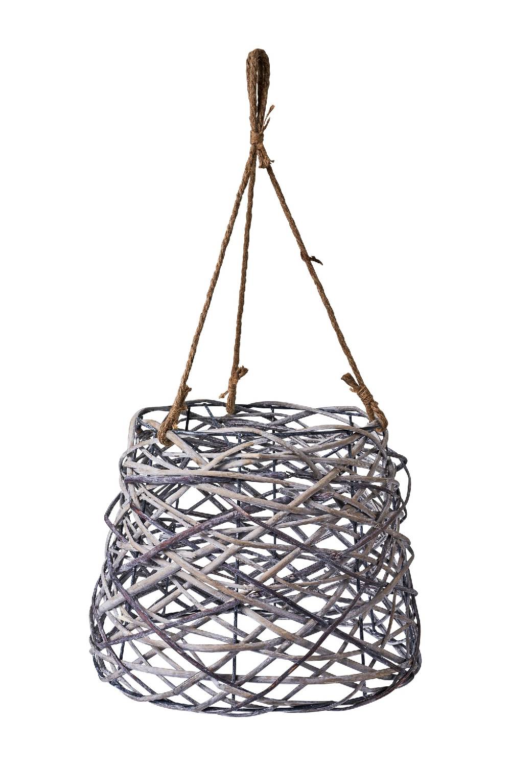 Novità Home Lampadario cesta rattan bicolore ACQUISTA ORA