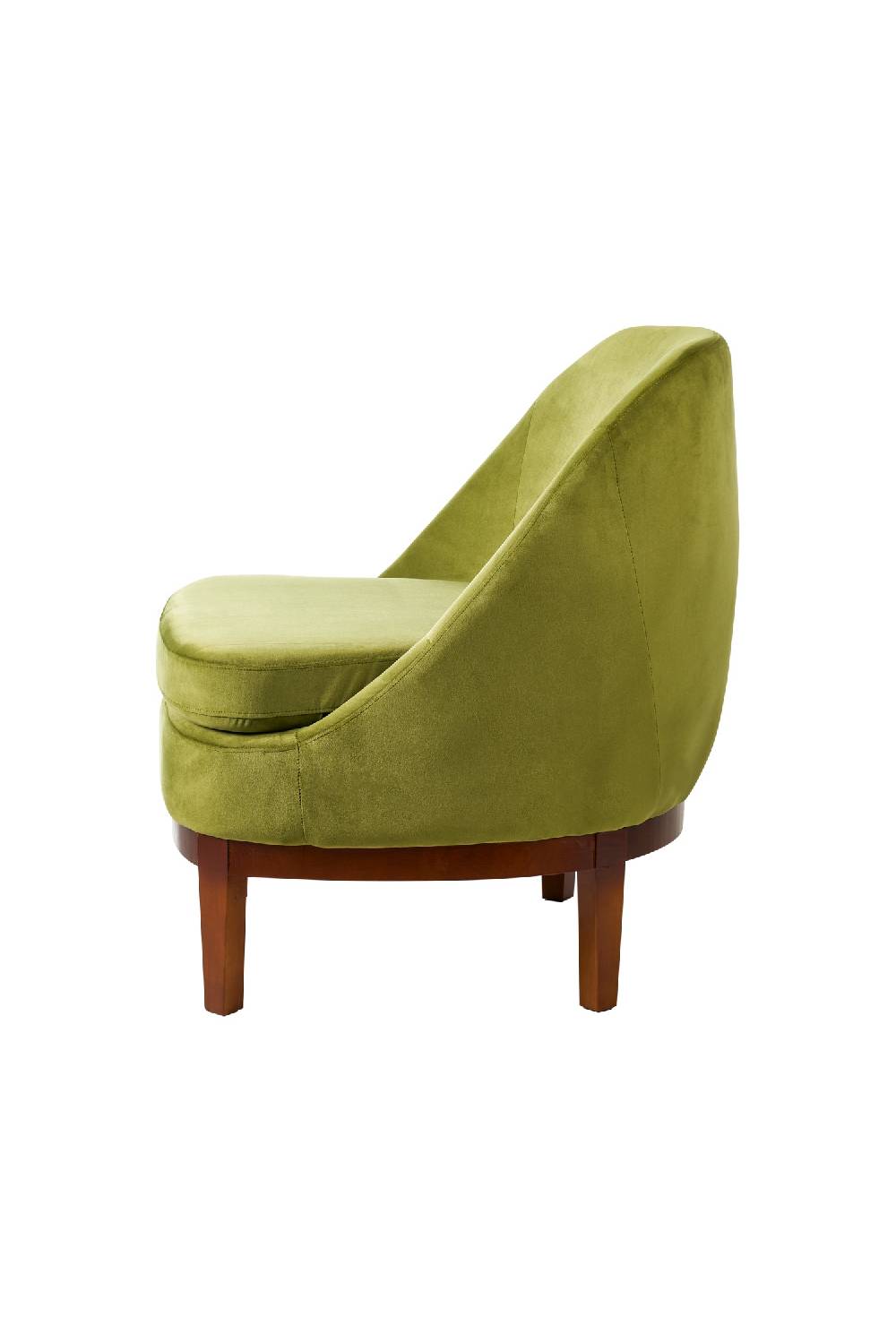 Novità Home Isotta - poltrona con base in legno verde oliva Sostegno trimestrale