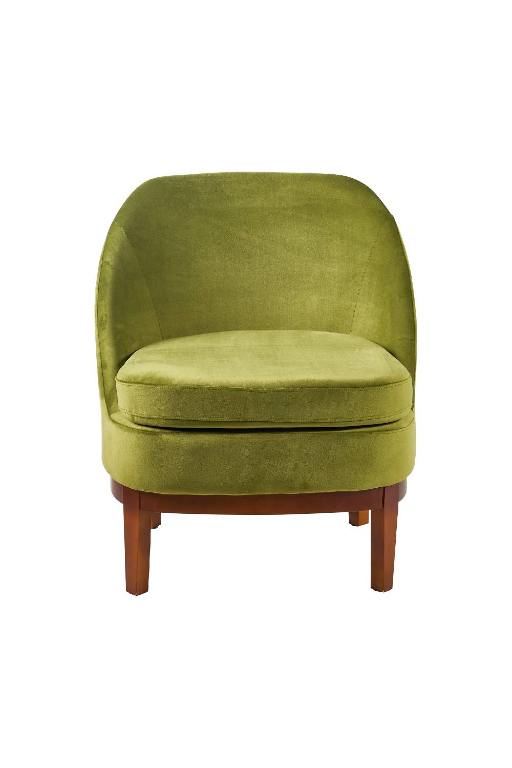 Novità Home Isotta - poltrona con base in legno verde oliva Sostegno trimestrale