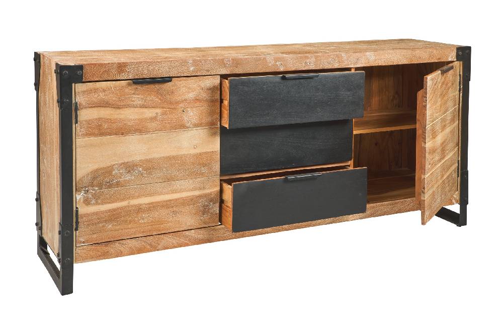 Novità Home Iron - credenza 3 cassetti Officina