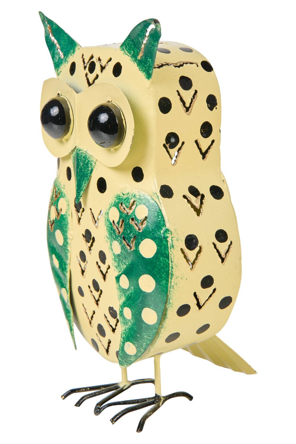Novità Home Decor - Owl Con Pois Porta Candela Promozione