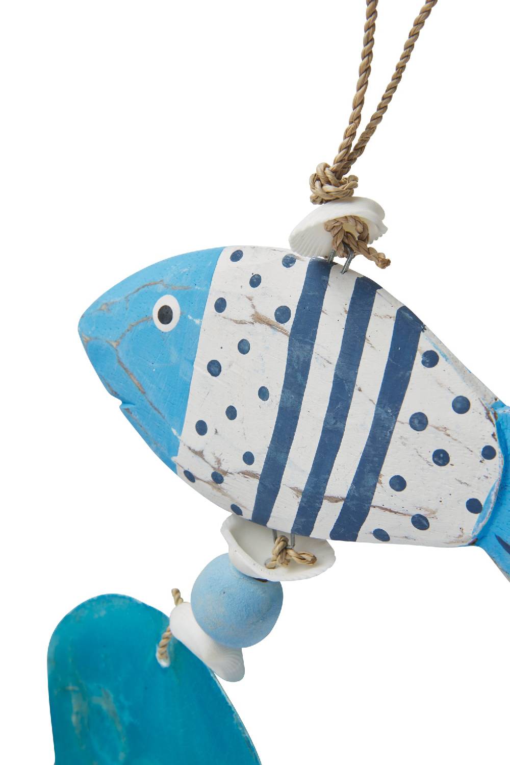 Novità Home Decor - Nappa Con Pesce E Conghiglia Turquese Spedizione Gratuita