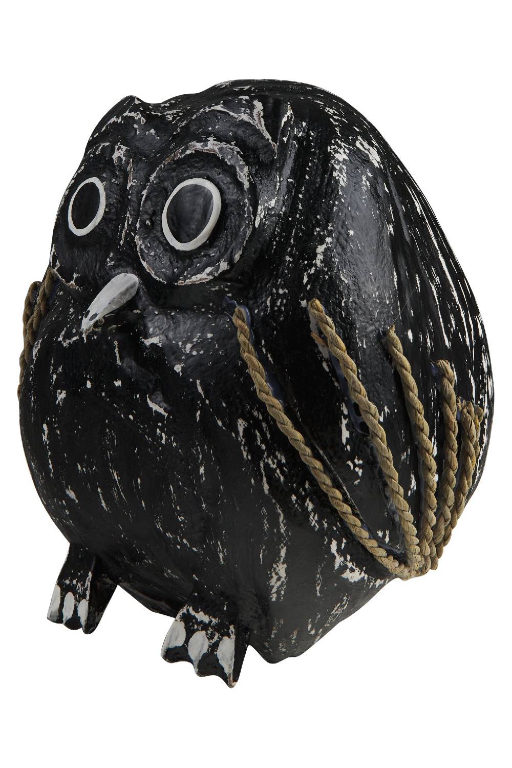 Novità Home Decor - Civetta Cocco Nera Presa