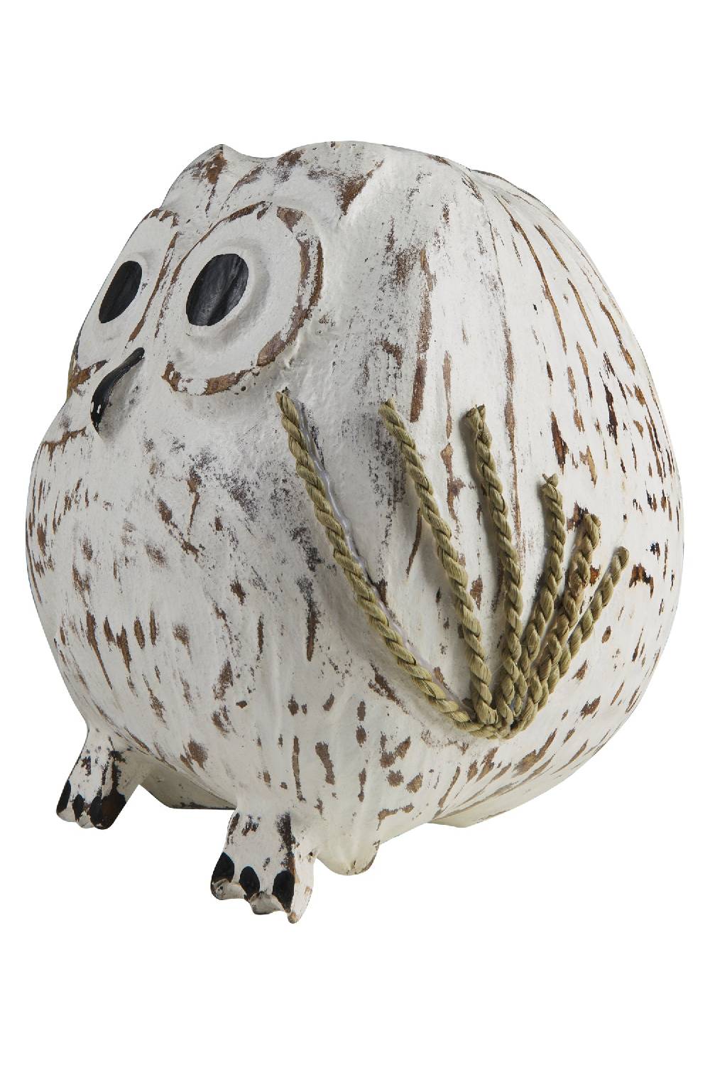 Novità Home Decor - Civetta Cocco Bianco Offerta