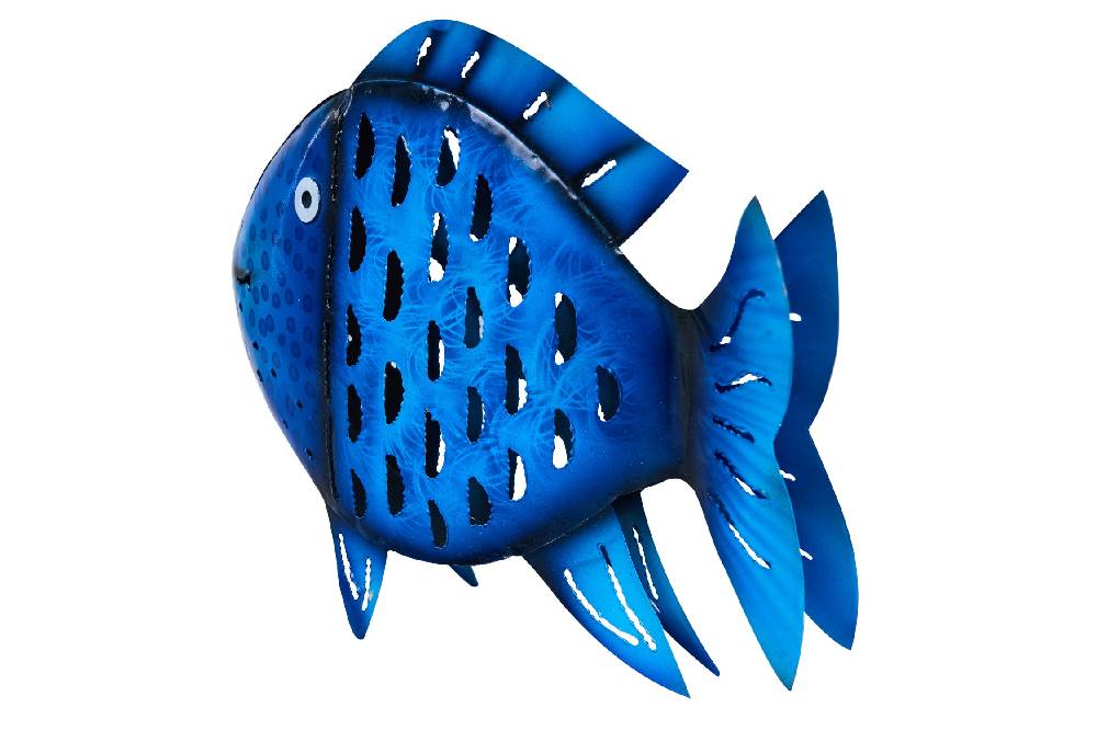 Novità Home Aquarium - Pesce Medio In Ferro Blue Saldi