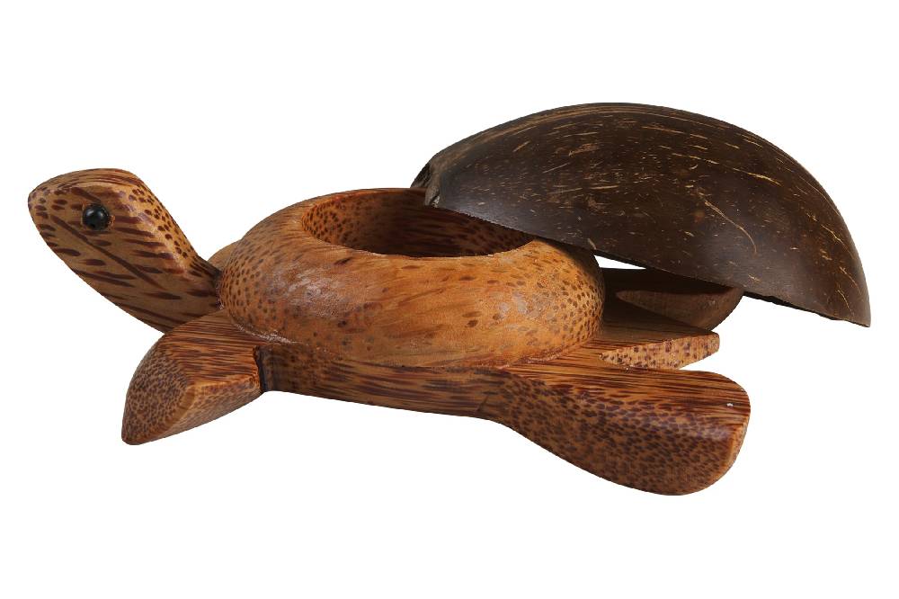Novità Home Turtle - Porta Tea Light Carapace In Cocco Hotsell