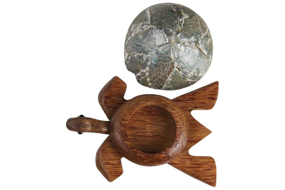 Novità Home Turtle - Porta Tea Light Carapace In Abalone Vendita Calda