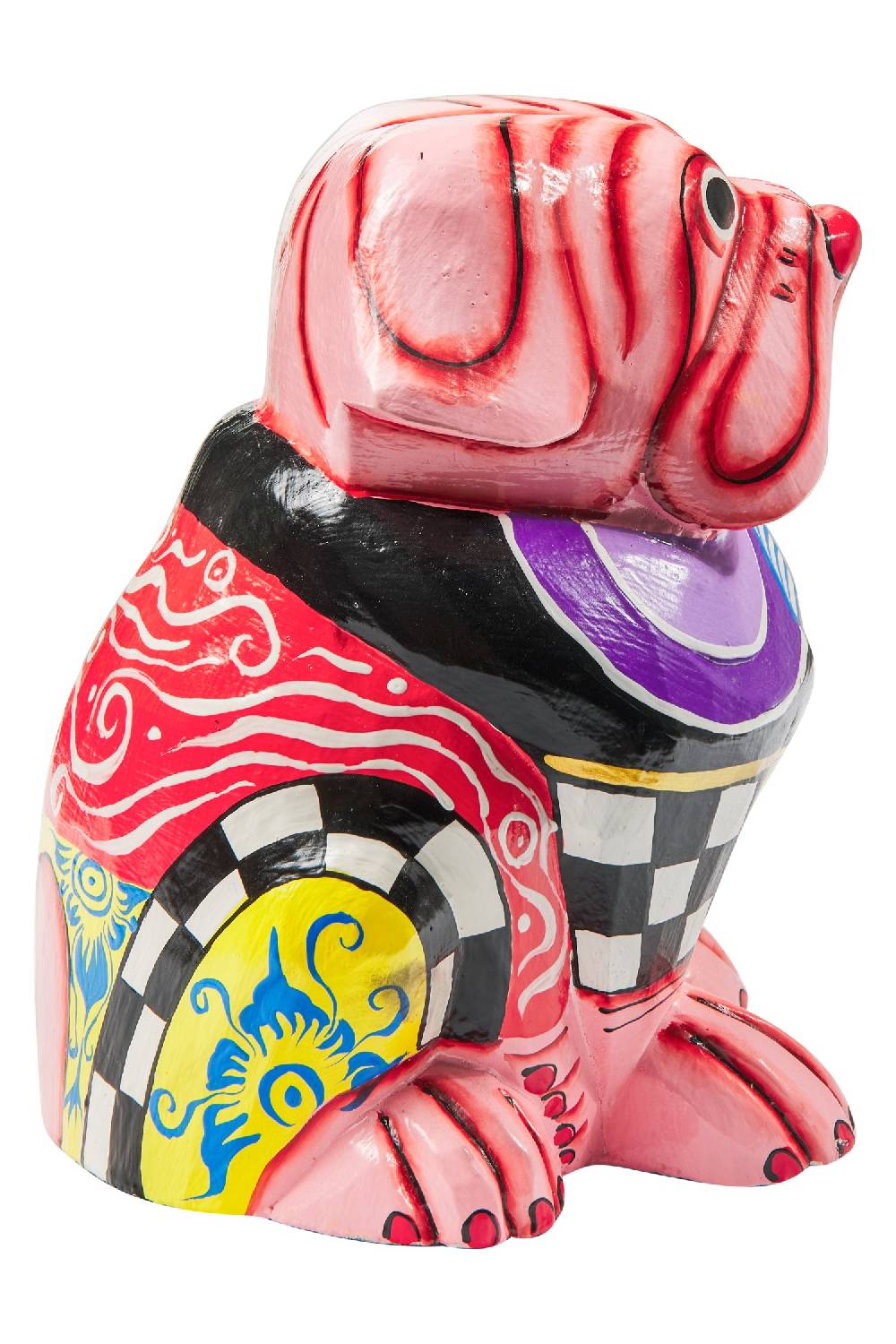 Novità Home Popart -Bulldog Rosa Giallo Nero Vendita Economica