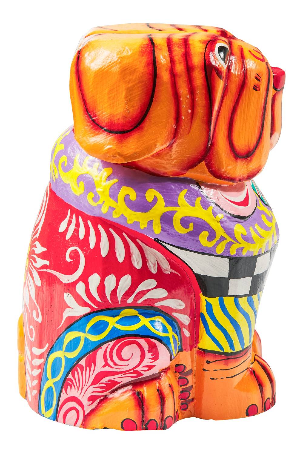 Novità Home Popart -Bulldog Arancio Verde Saldi Di Fabbrica