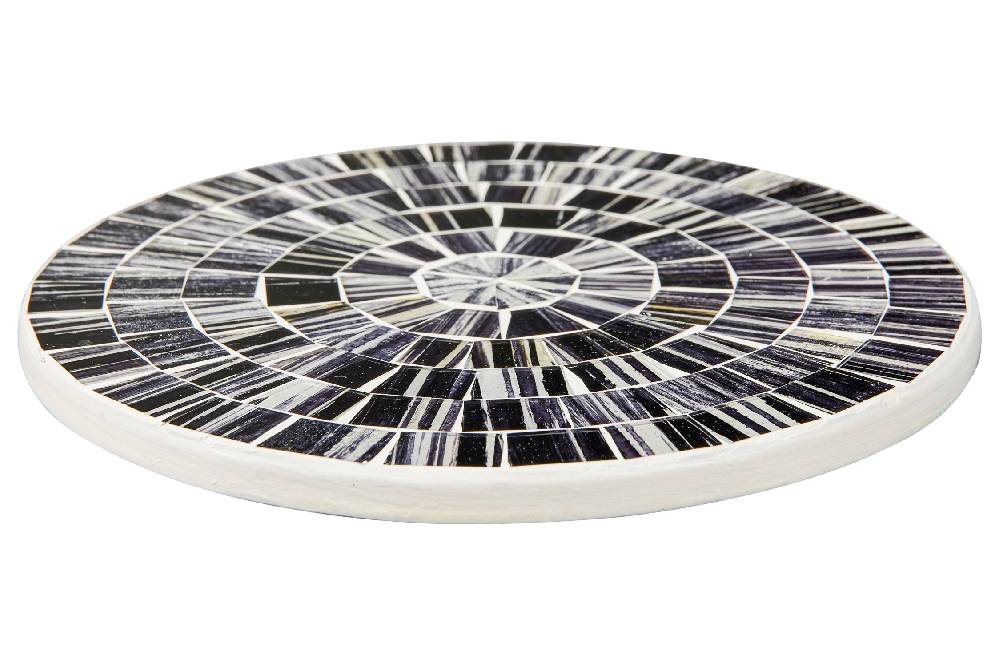 Novità Home Kitcken - Sottopentola Mosaico Bianco Nero Grande vendita