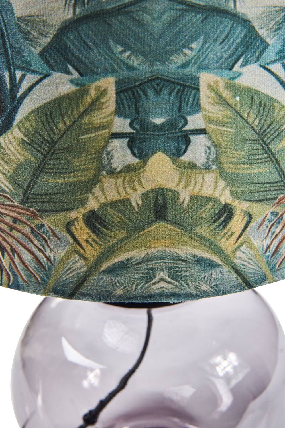 Novità Home Butterfly - Abat-Jour Cappello Velluto Turquese Fantasia Floreal Vendita calda
