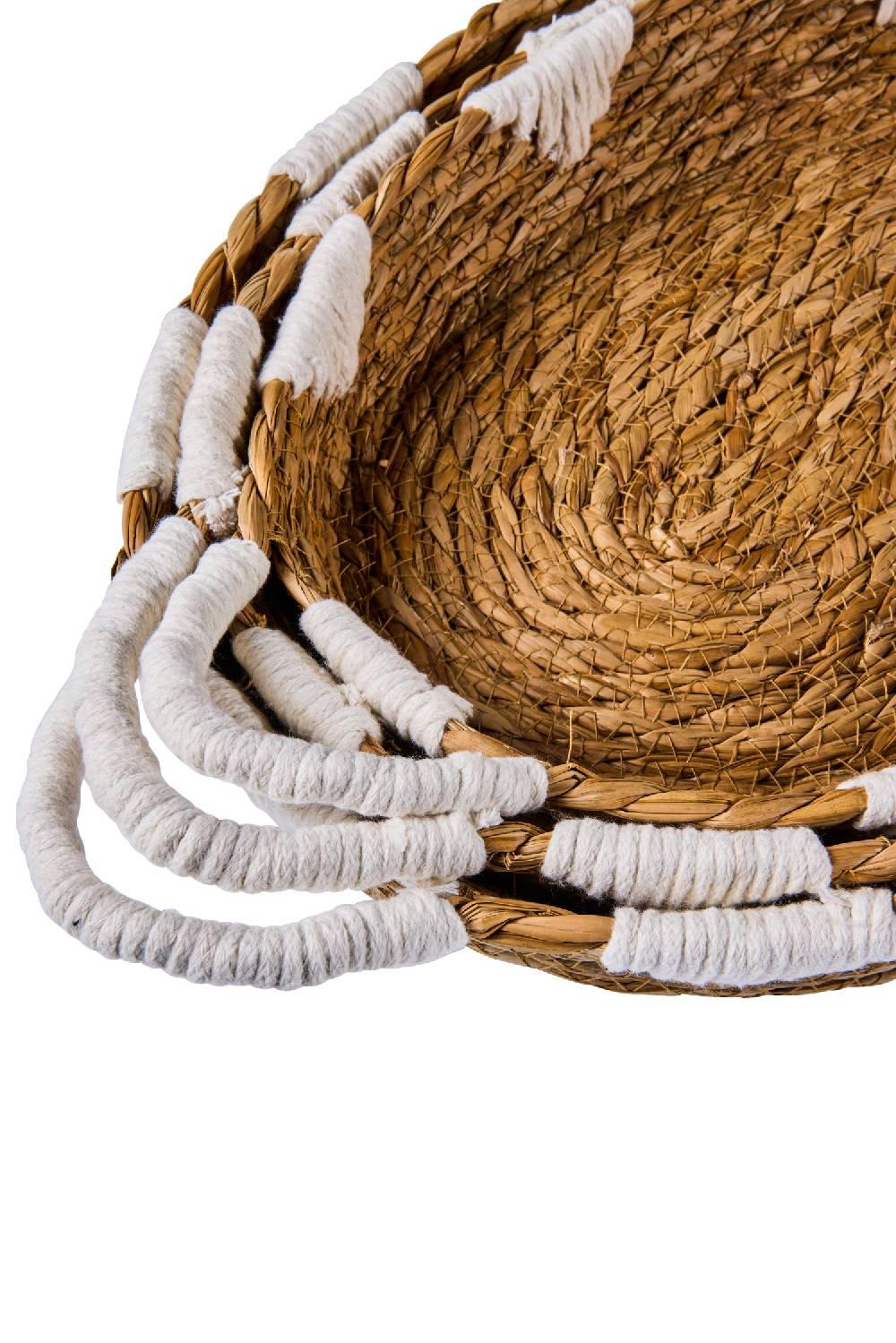 Novità Home Boho Chic - Ceste Vassoi Ovali Con Manici Porta Pyrex Latest fashion