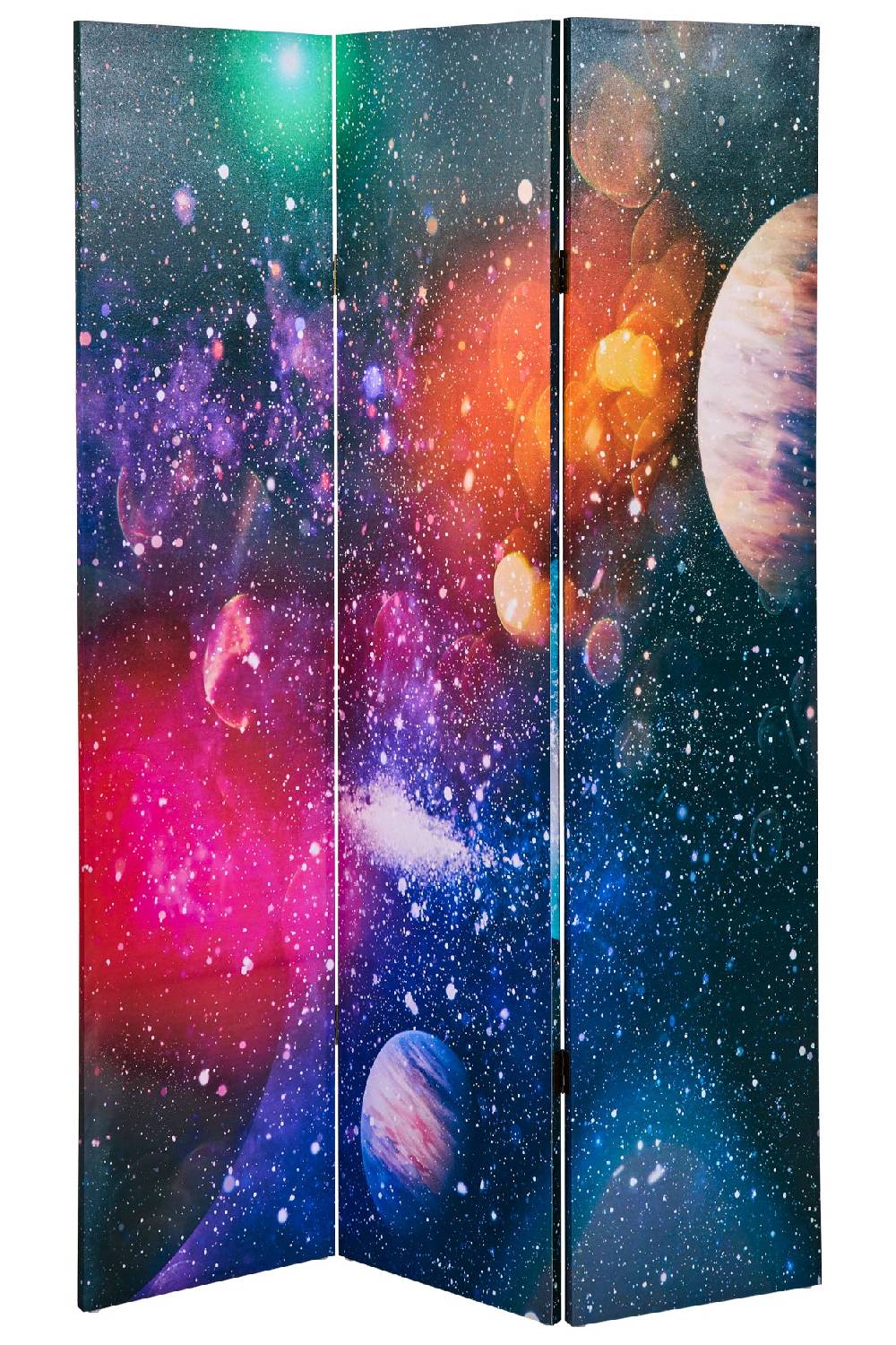 Novità Home Paravento - Universo Fronte Retro 3 Ante Canvas Online Outlet
