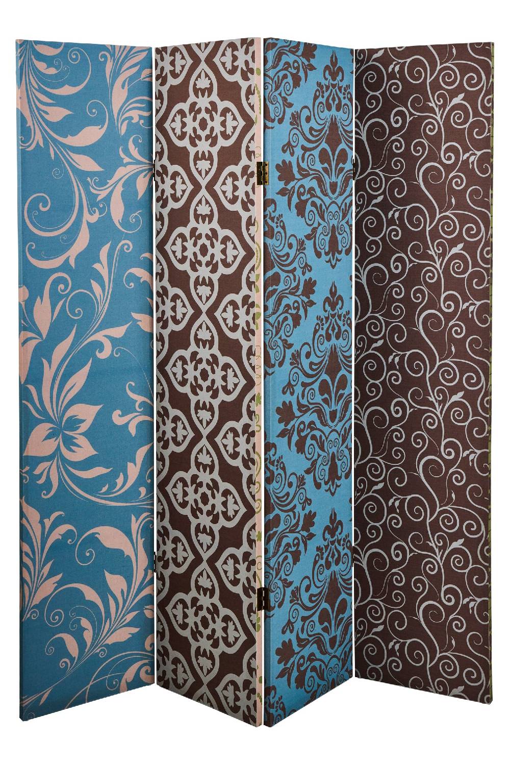 Novità Home Paravento - Stampa Barocco Fronte Retro 4 Ante Linen Offerte esclusive