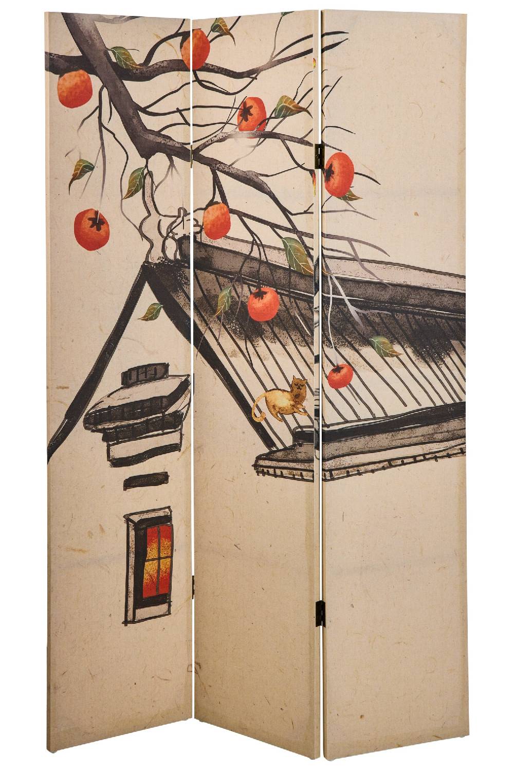 Novità Home Paravento - Magie Di Autunno Fronte Retro 3 Ante Linen Grandi sconti