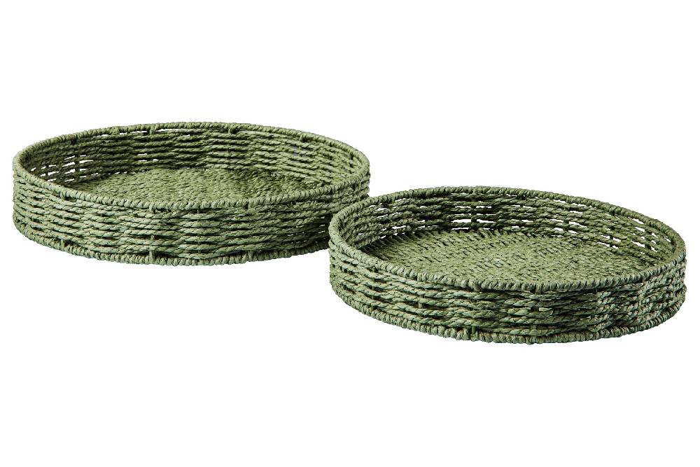 Novità Home Gourmet - Ceste Vassoio Tondo Green Set 1/2 Super Saving Price