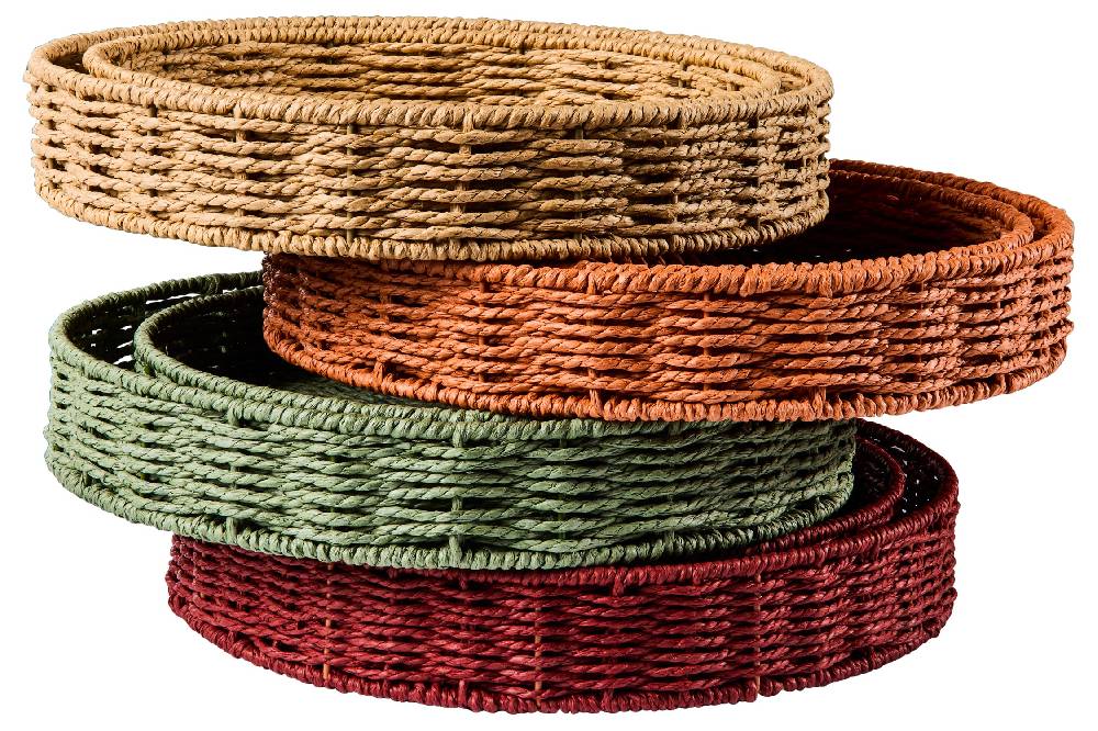 Novità Home Gourmet - Ceste Vassoio Tondo Green Set 1/2 Super Saving Price