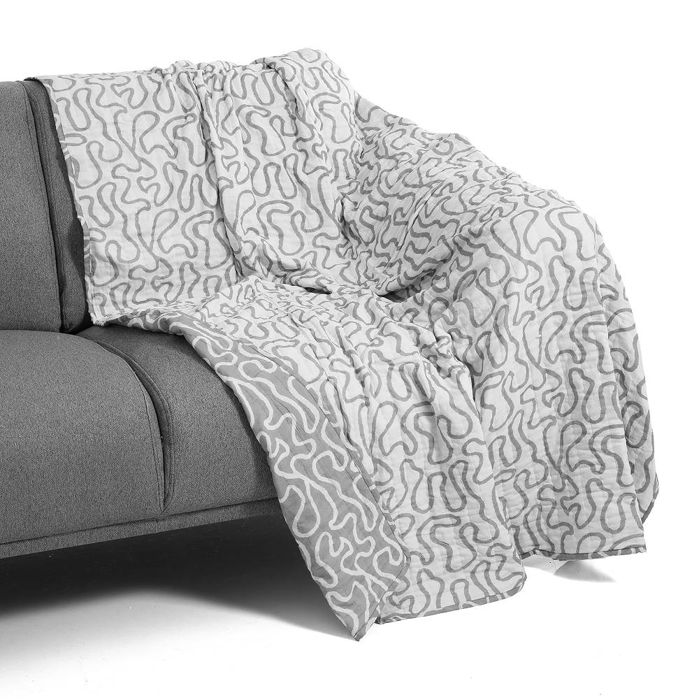 Oresteluchetta Plaid cotone DOUBLE NEIGE Saldi