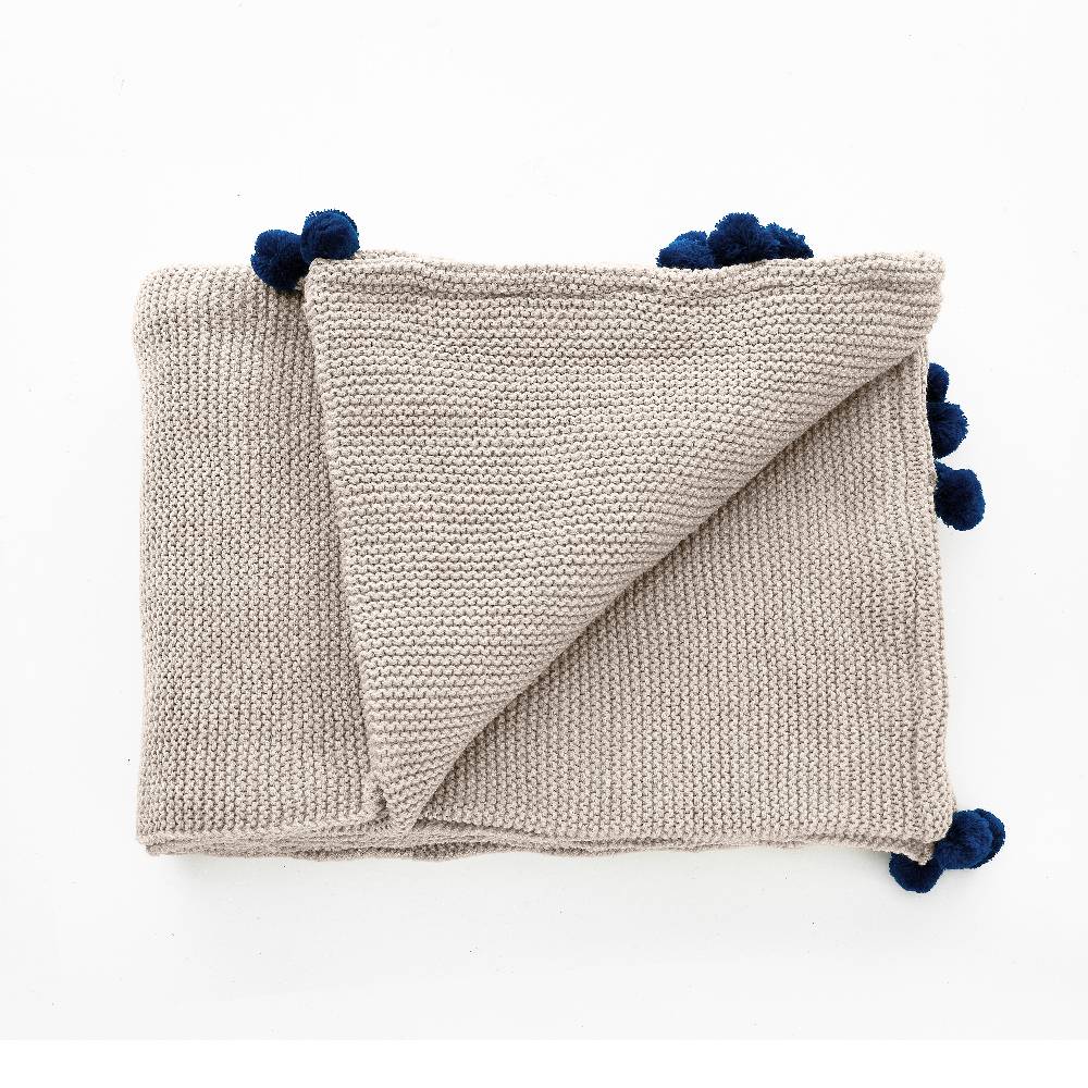 Oresteluchetta Plaid COZY-A NAVY BLUE Vendita Economica