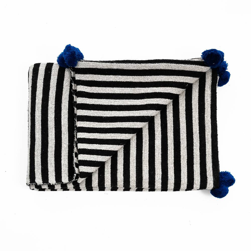 Oresteluchetta Plaid cotone STRIPE-B NAVY BLUE Nuova