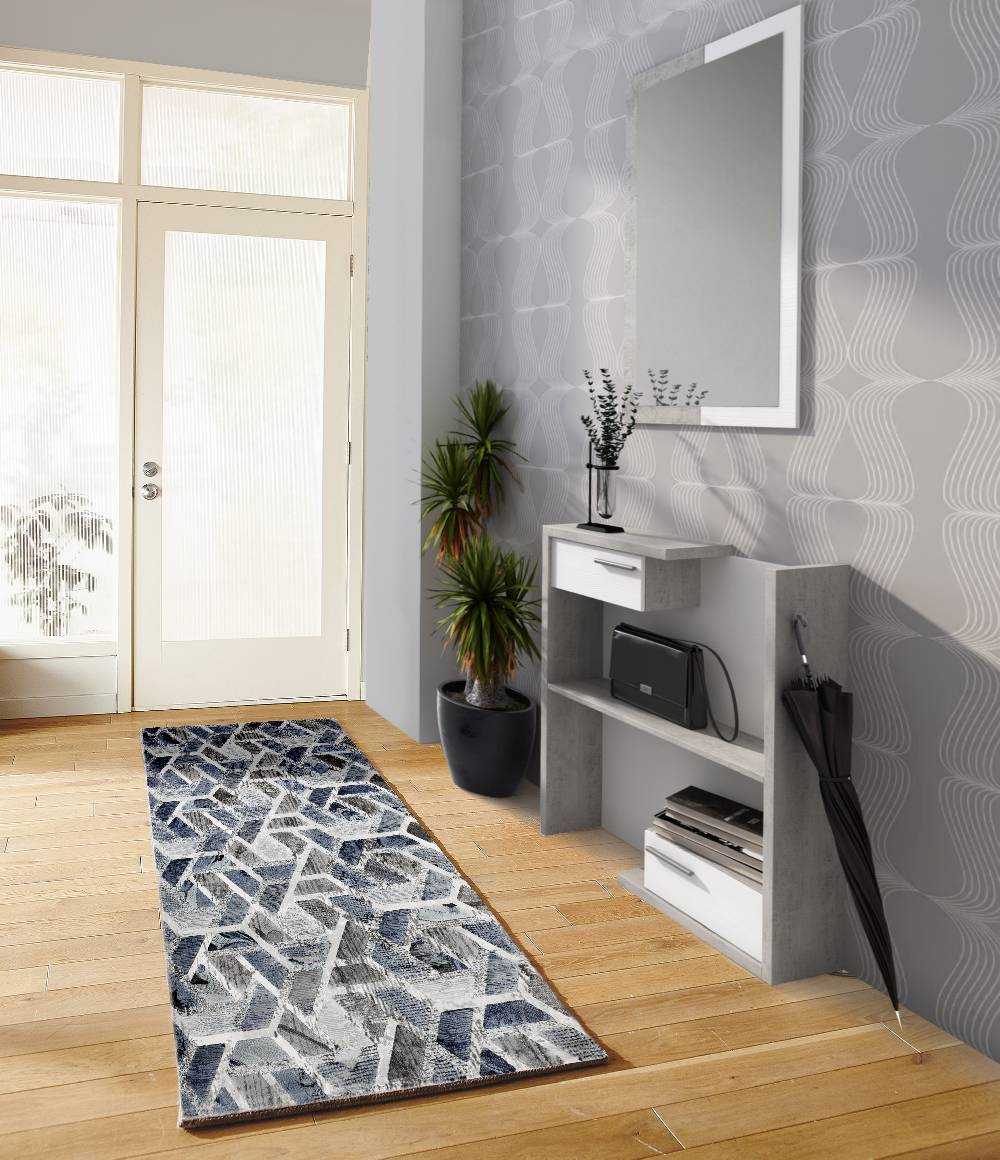 Oresteluchetta TAPPETO CORSIA SERIE HISA BLUE 02 Qualità