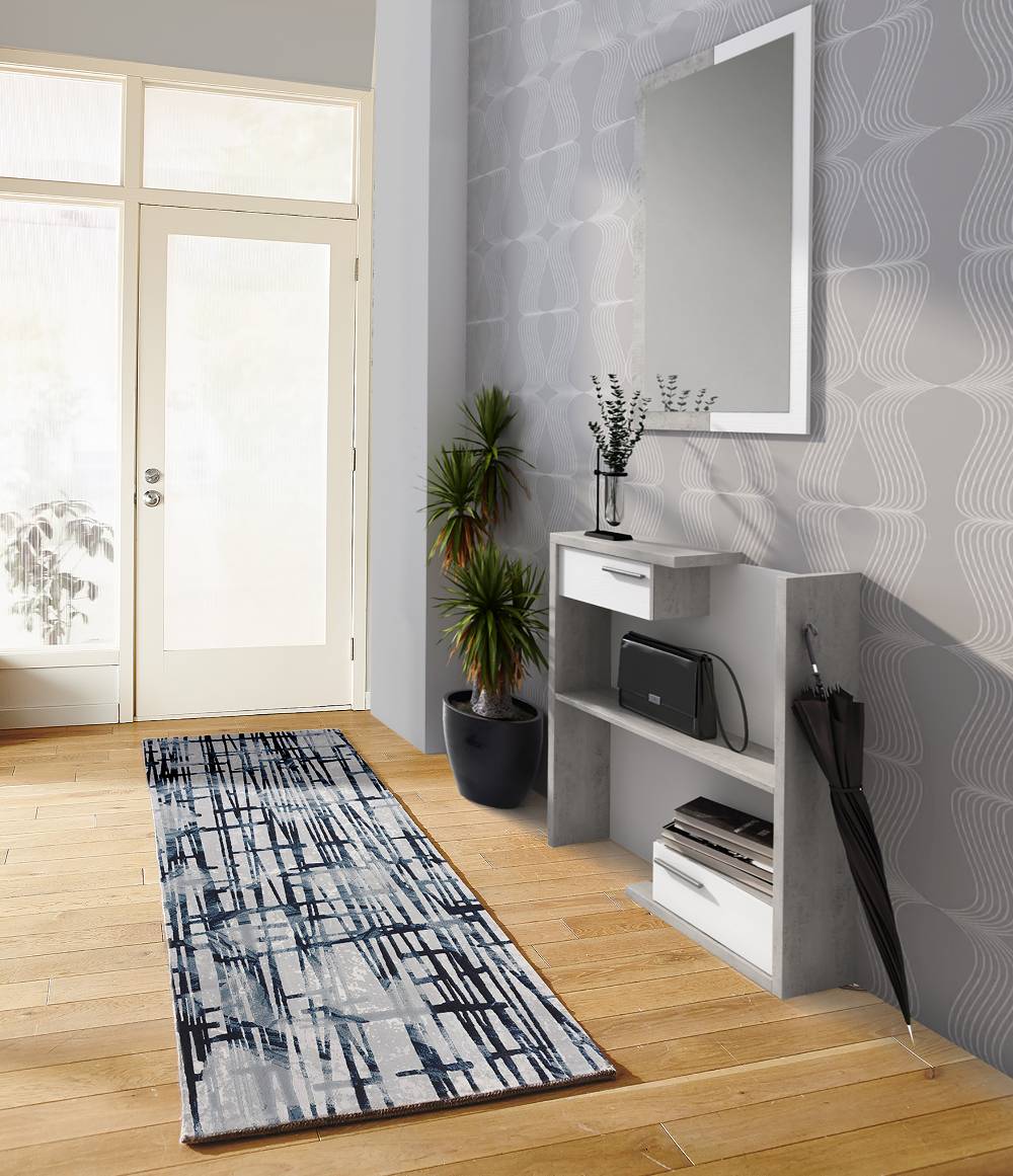 Oresteluchetta TAPPETO CORSIA SERIE HISA BLUE 06 Spedizione Gratuita