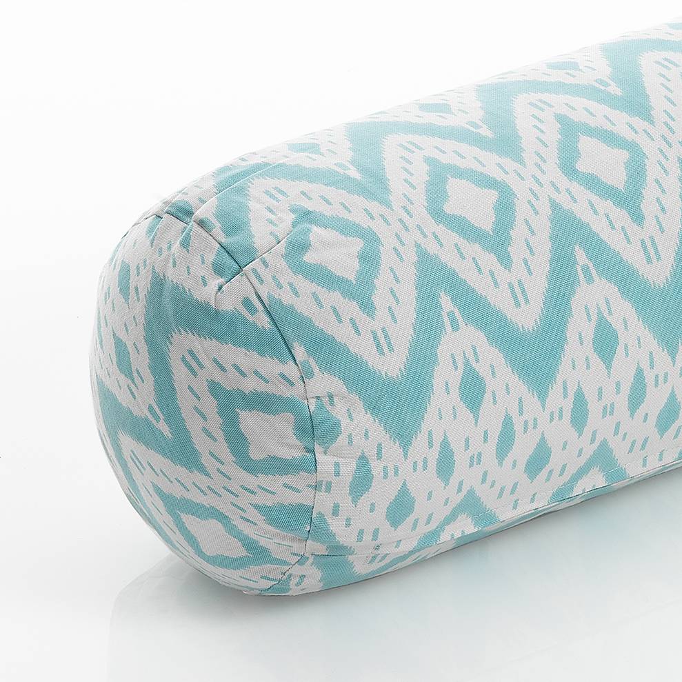 Oresteluchetta Cuscino a rullo IKAT MINT Spedizione Gratuita