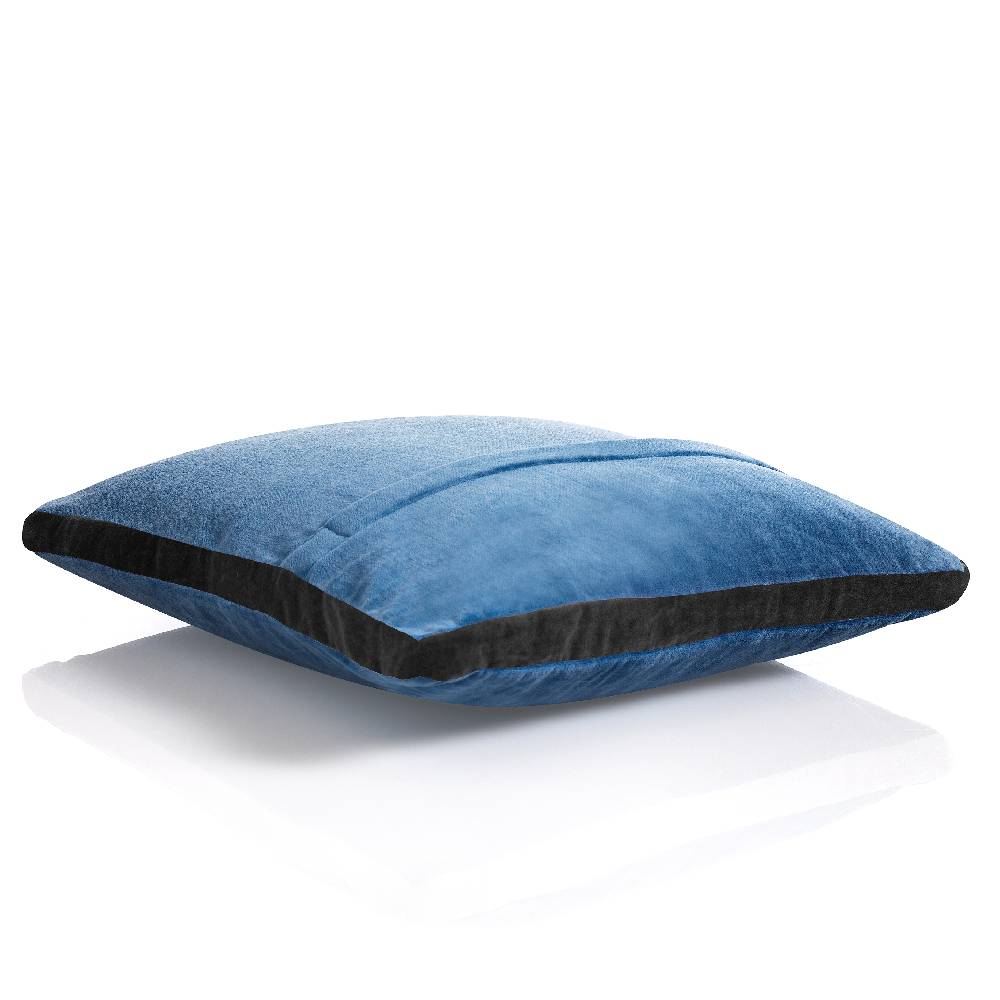 Oresteluchetta Cuscino VELVET BLUE & GREY Prezzo Ridotto