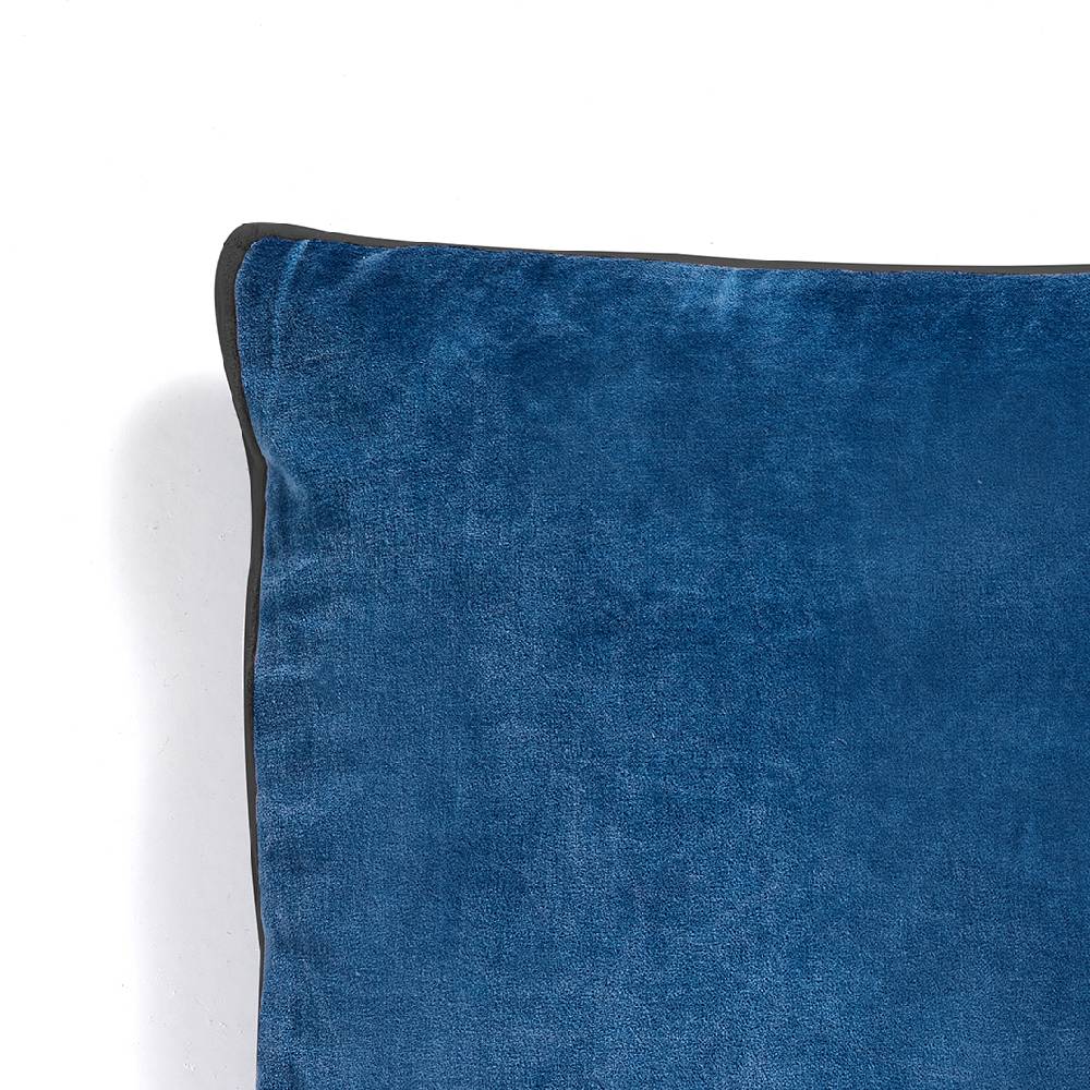Oresteluchetta Cuscino VELVET BLUE & GREY Prezzo Ridotto