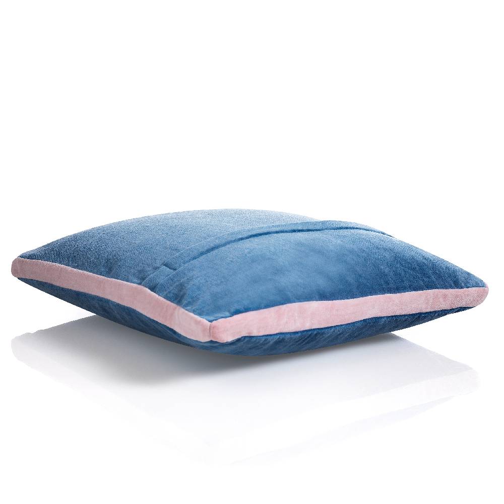 Oresteluchetta Cuscino VELVET BLUE & PINK Sottocosto