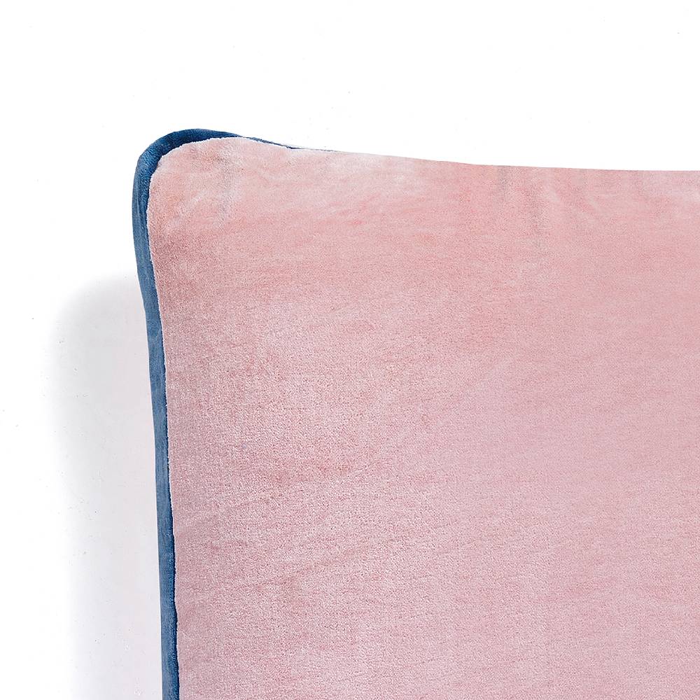 Oresteluchetta Cuscino VELVET PINK & BLUE Italia
