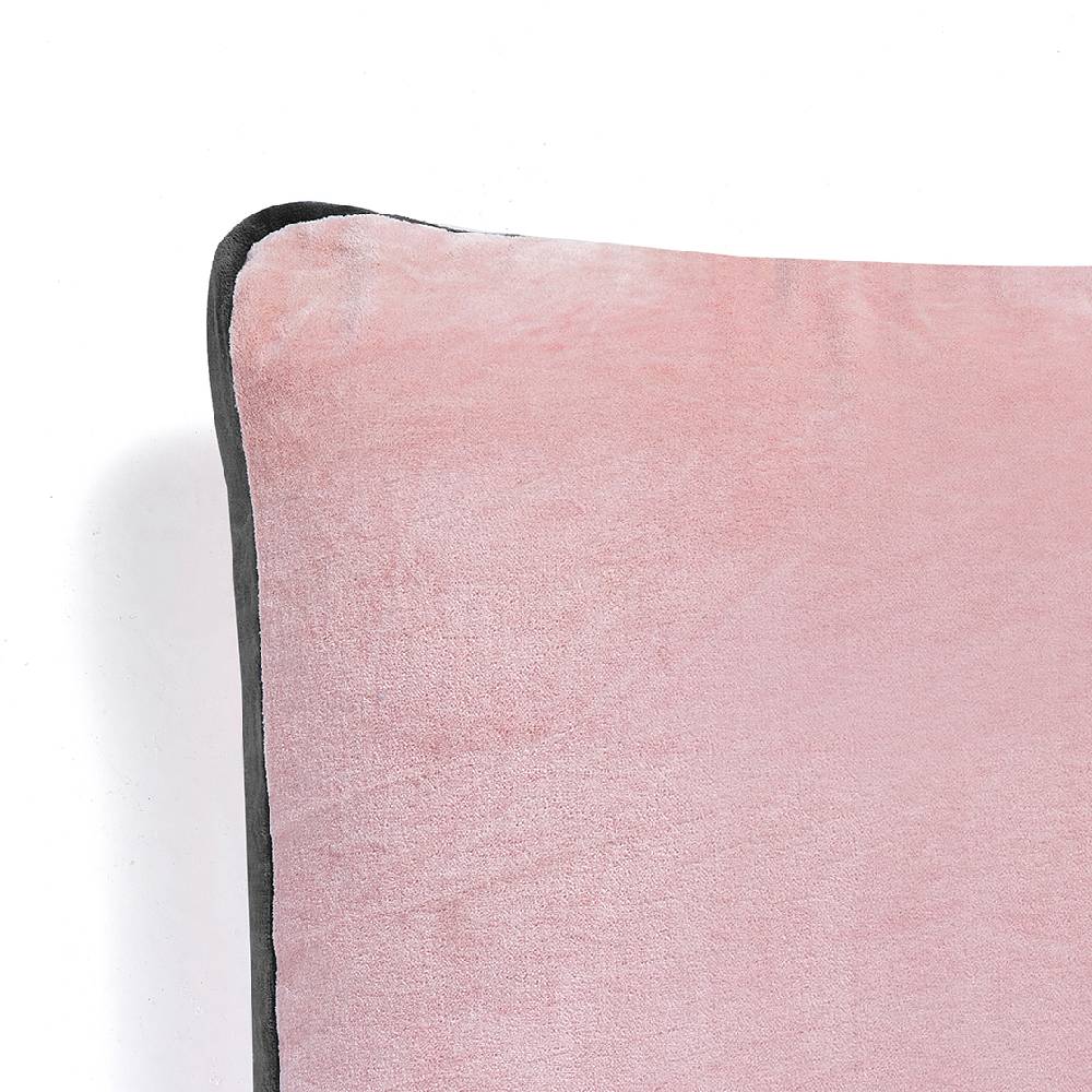 Oresteluchetta Cuscino VELVET PINK & GREY Presa