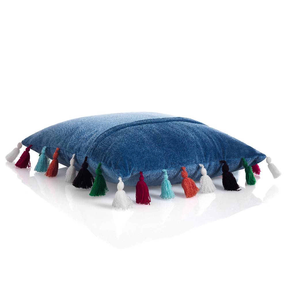 Oresteluchetta Cuscino VELVET DECOR BLUE Offerta