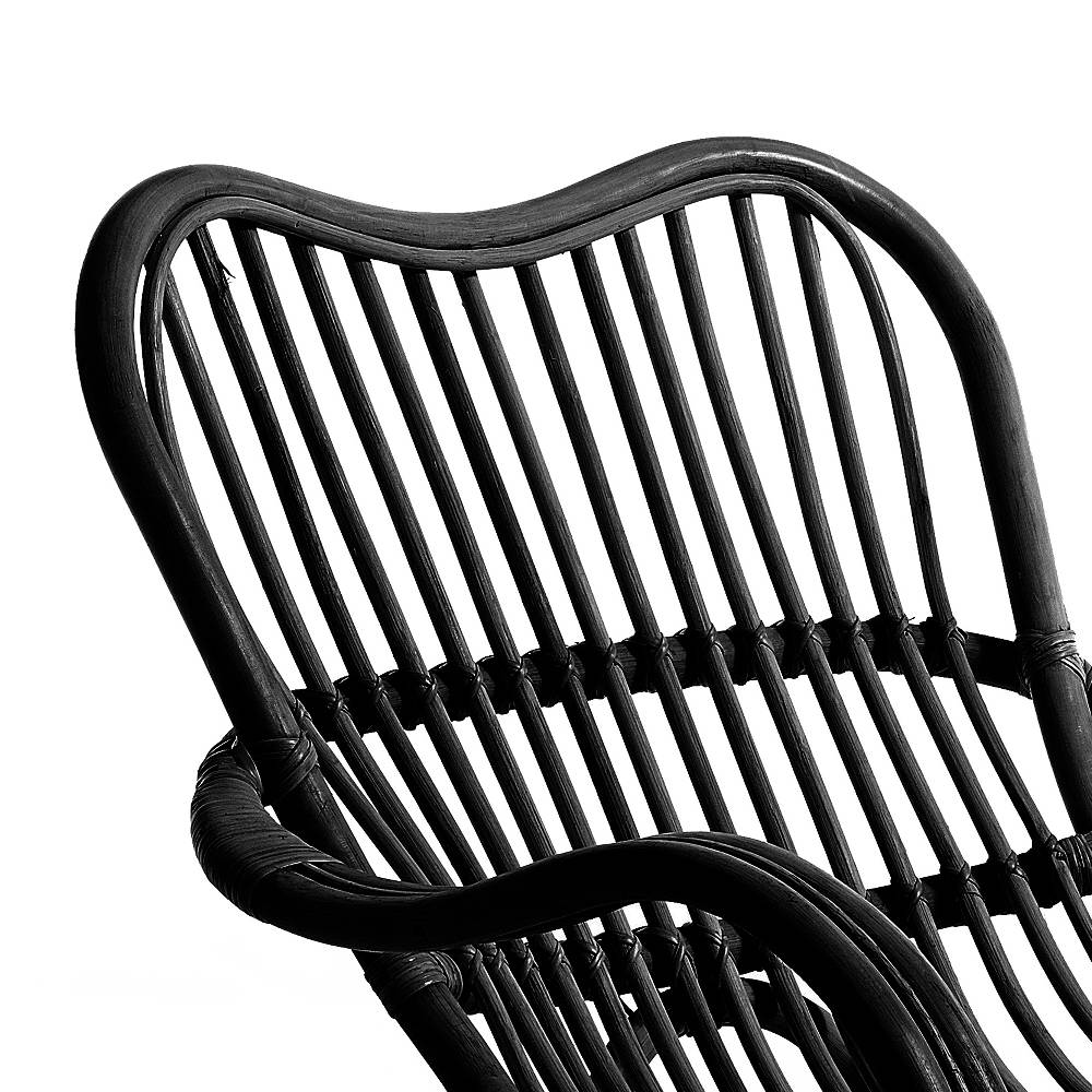 Oresteluchetta Sedia a dondolo PEACE BLACK In Linea