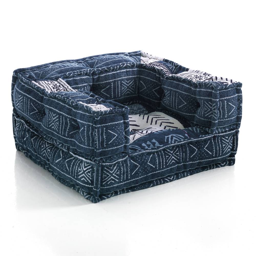 Oresteluchetta Poltrona YANTRA WHITE/BLUE PATCH Sottocosto