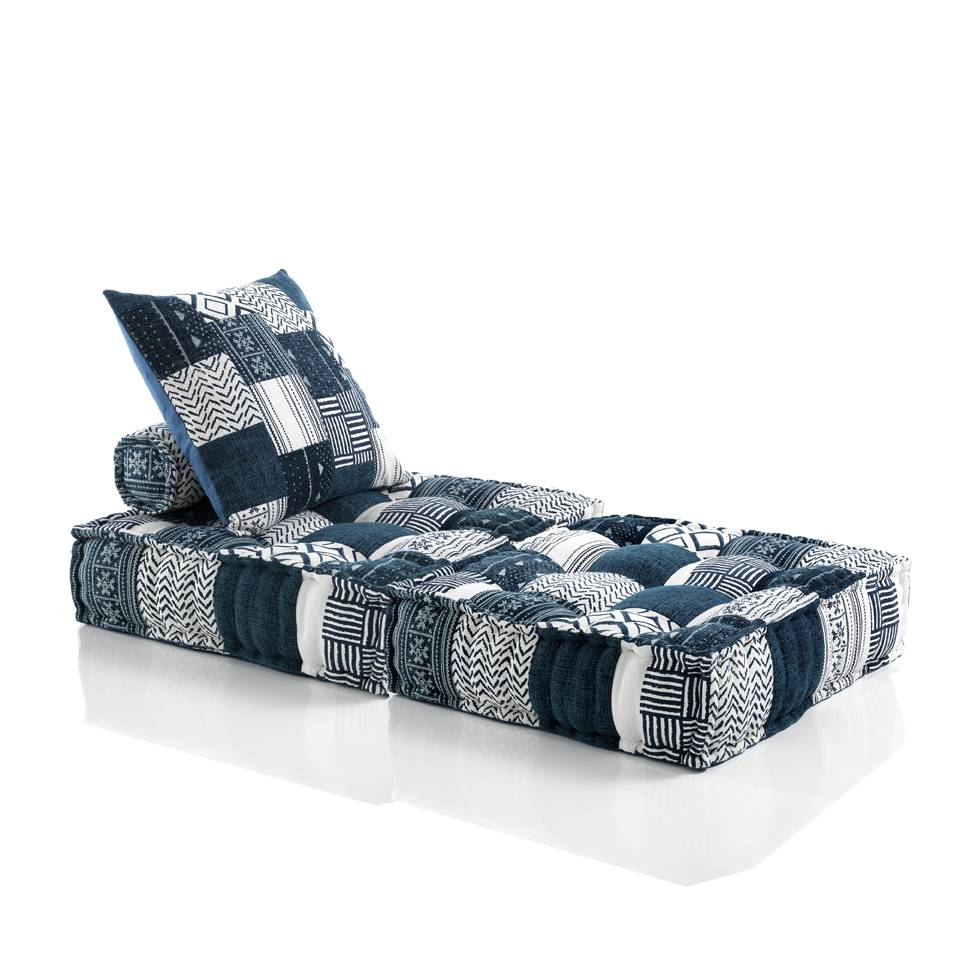 Oresteluchetta Poltrona / chaise longue YANTRA WHITE/BLUE composizione 01 Novità