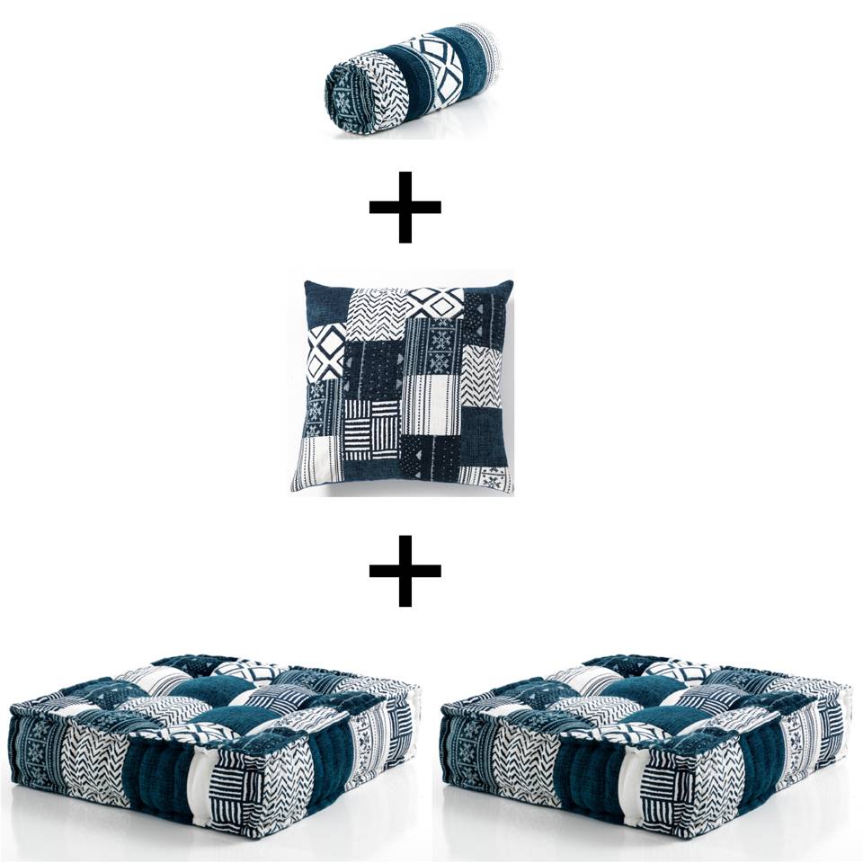 Oresteluchetta Poltrona / chaise longue YANTRA WHITE/BLUE composizione 01 Novità