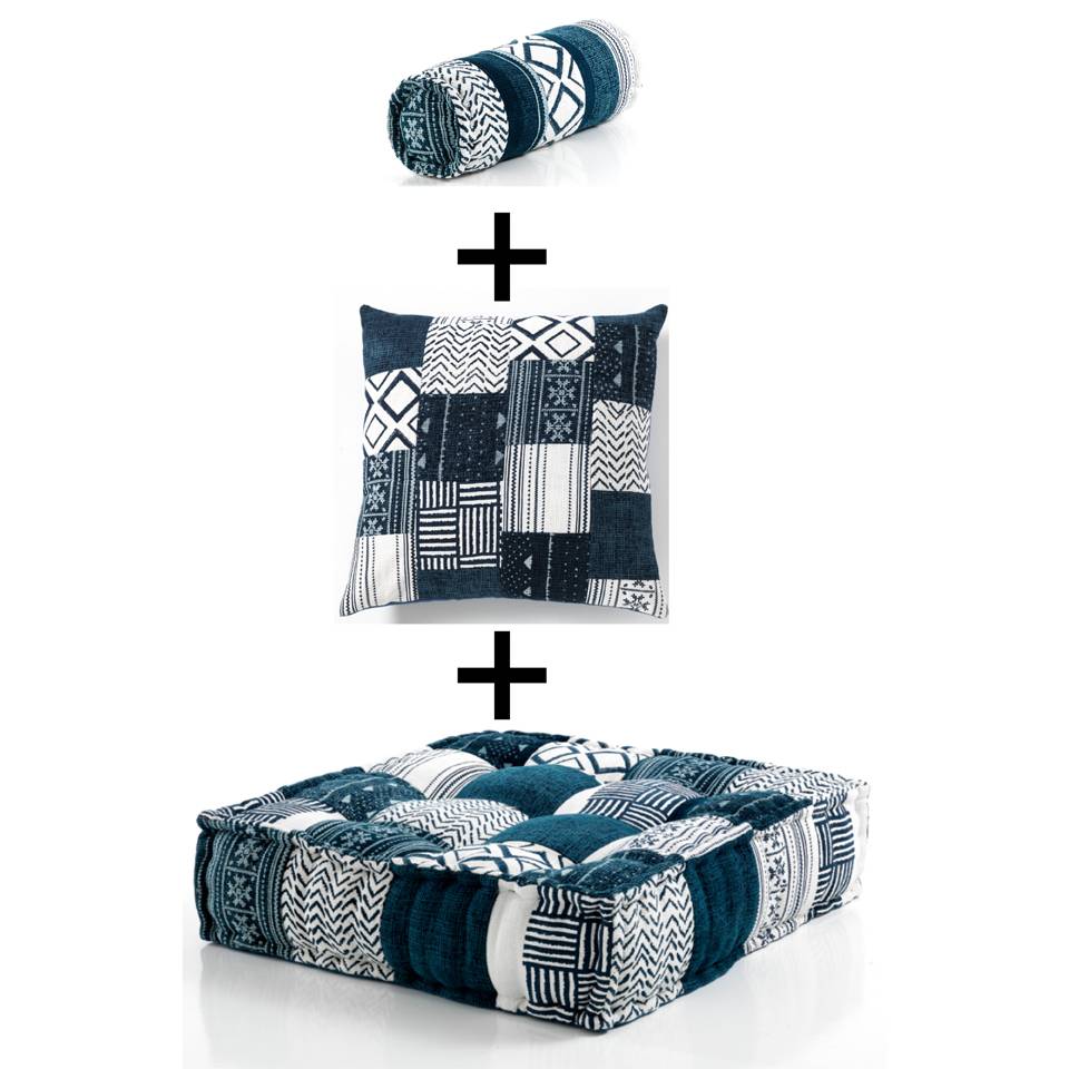 Oresteluchetta Poltrona YANTRA WHITE/BLUE composizione 01 Presa