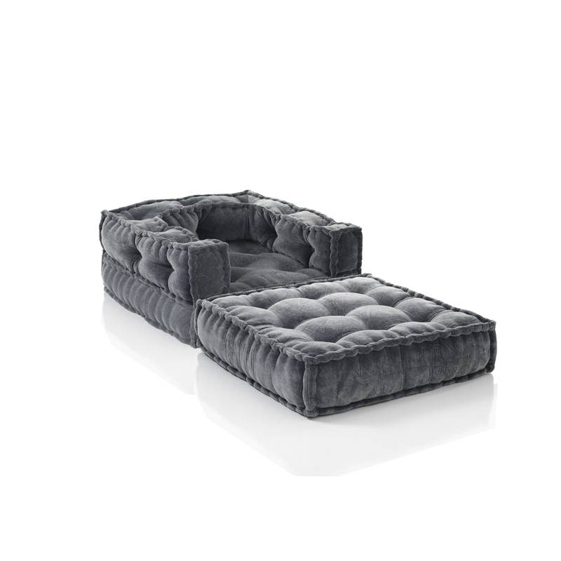 Oresteluchetta Poltrona/Chaise longue VELLUTO YANTRA GREY Offerta