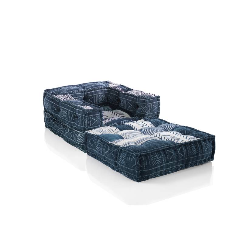 Oresteluchetta Poltrona/Chaise longue YANTRA WHITE/BLUE PATCH Saldi